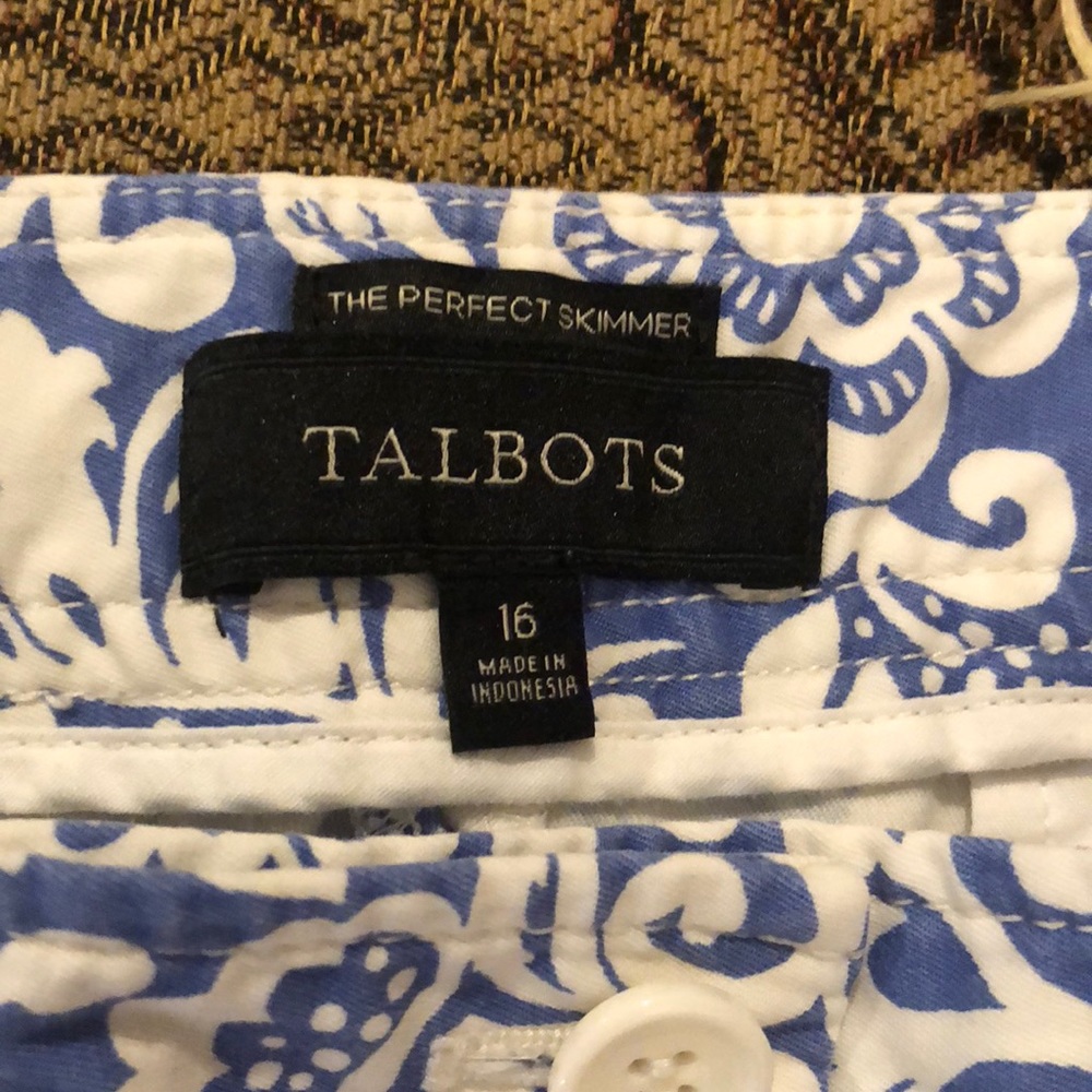 Talbots the perfect skimmer Capri pants size 16 - Picture 3 of 6